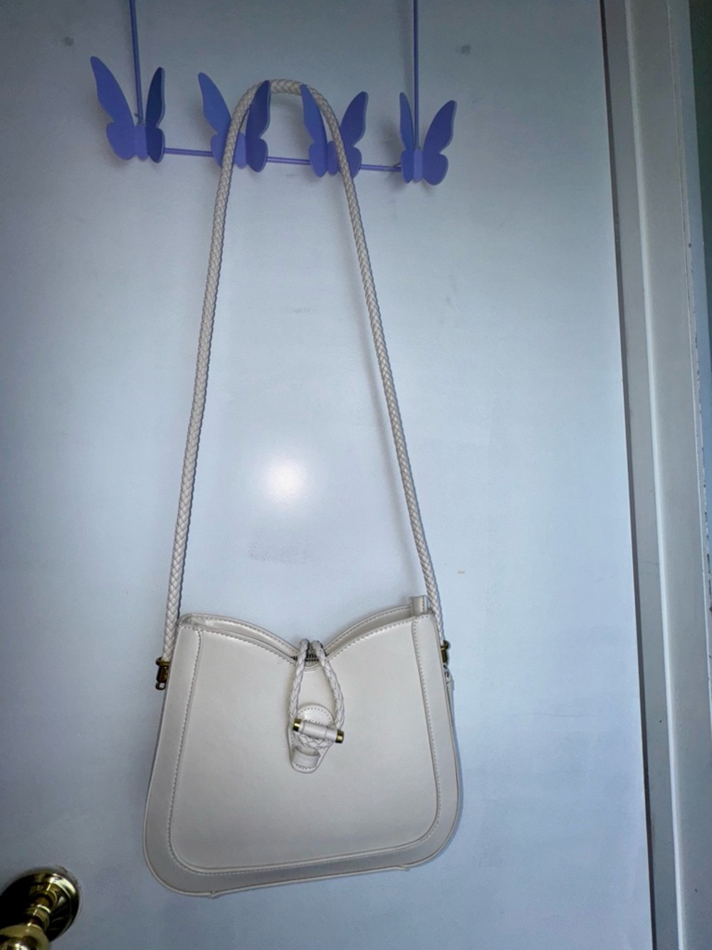 Antik Kraft Cream Braided-Strap Shoulder Bag